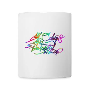 Toutes les couleurs sont belles ACAB - Mug blanc - blanc - Devant