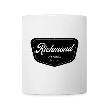 Richmond Virginia – Vintage Städte-Design - Tasse - Weiß - Vorne