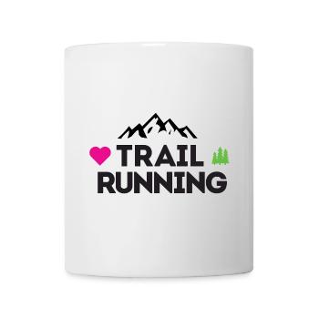 I love Trail Running - Mug - white - Front