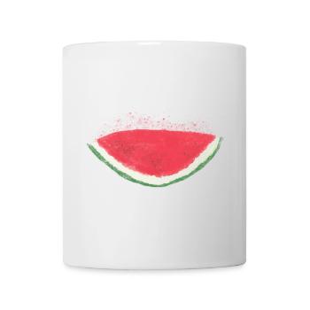Melon, pastèque, aquarelle - Mug blanc - blanc - Devant