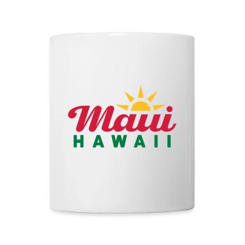 Maui, Hawaii (Sonne, Sonnenstrahlen) - Tasse - Weiß - Vorne