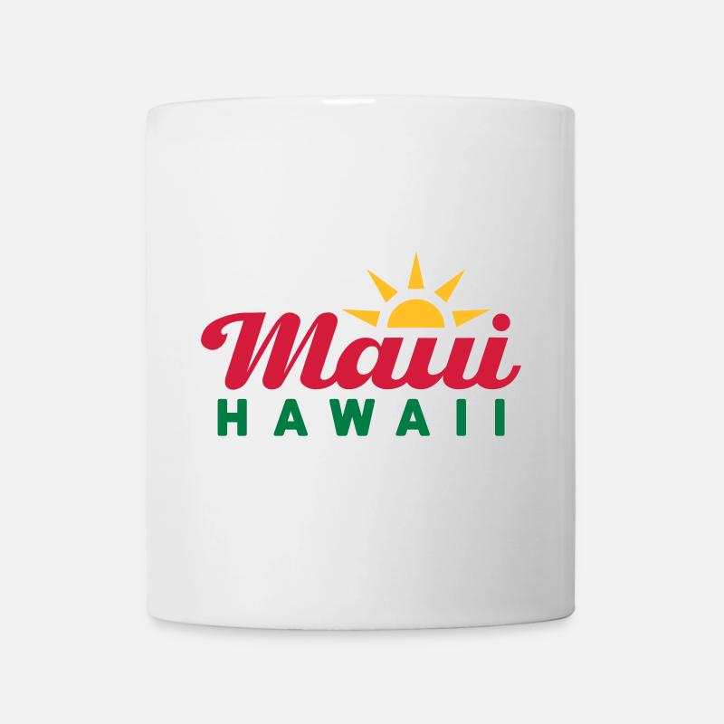 Maui, Hawaii (Sonne, Sonnenstrahlen) - Tasse - Weiß