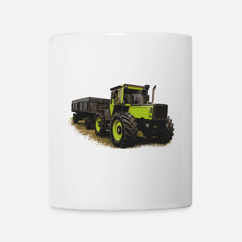 MB trac 1600 turbo mit Anhänger - Tasse - Weiß