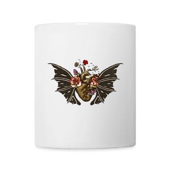 Stunning steampunk heart with wings - Mug - white - Front