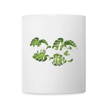 Monstera Lover Tropische Pflanzen Geschenk - Tasse - Weiß - Vorne