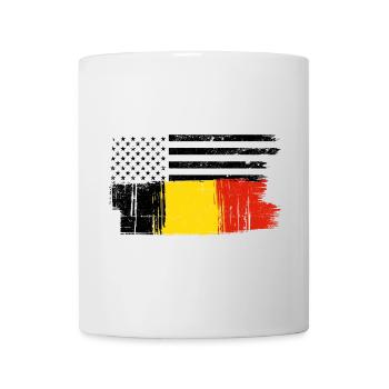 Yellow Red Brush Streak - Mug - white - Front