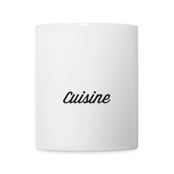 Bella Cuisine Typography - Mug blanc - blanc - Devant