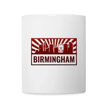 Birmingham Skyline Silhouette - Tasse - Weiß - Vorne