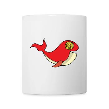 Whale with hypnotizing gaze - Mug - white - Front