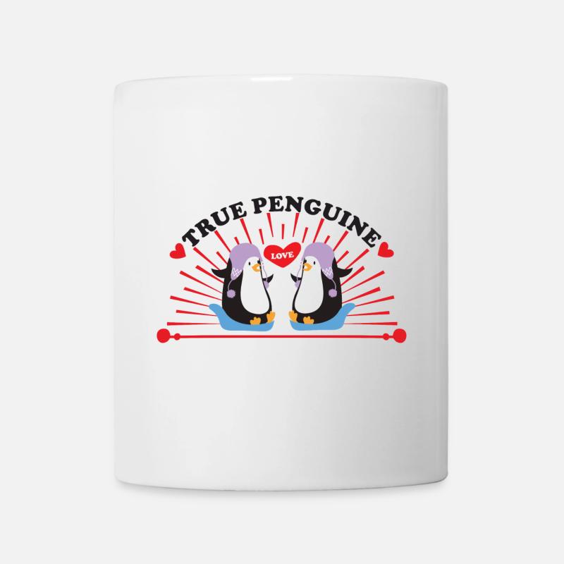 Penguine Pinguine Love - Tasse - Weiß