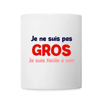 Je ne suis pas gros humour - Mug blanc - blanc - Devant
