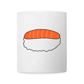 Nigiri,Lachs,Fisch, Reis, Japan Küche - Tasse - Weiß - Vorne