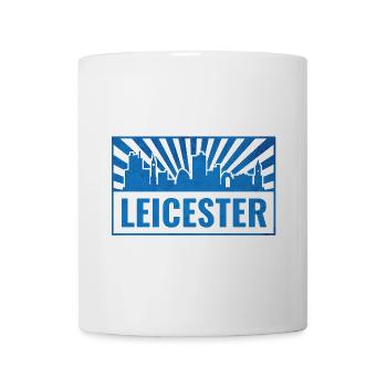 Leicester Skyline Blue Rays - Mug - white - Front