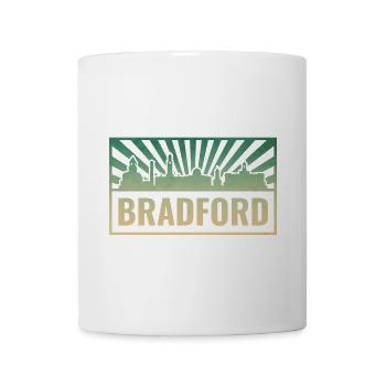Bradford Skyline Silhouette - Tasse - Weiß - Vorne