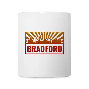 Bradford Skyline Sonnenaufgang - Tasse - Weiß - Vorne