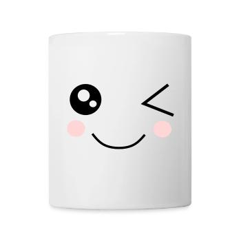 Kawaii Face Funny - Mug - white - Front