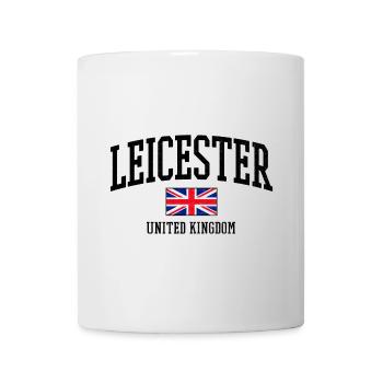 Leicester Flag Shirt – UK City Print - Mug - white - Front