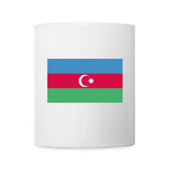 Azerbaijan flag Bayrak - Mug - white - Front