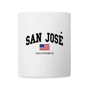 San José Kalifornien USA Flaggenmotiv - Tasse - Weiß - Vorne