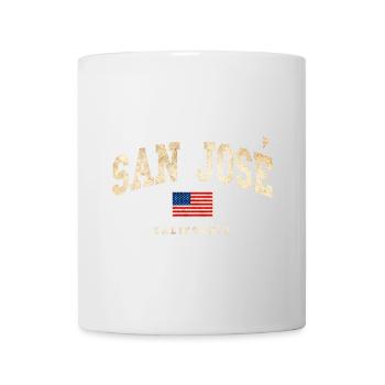 San Jose Vintage Flag California - Tasse - Weiß - Vorne