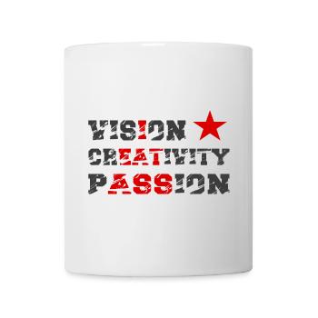 Vision Creativity Passion I Eat Ass Funny Meme - Tasse - Weiß - Vorne