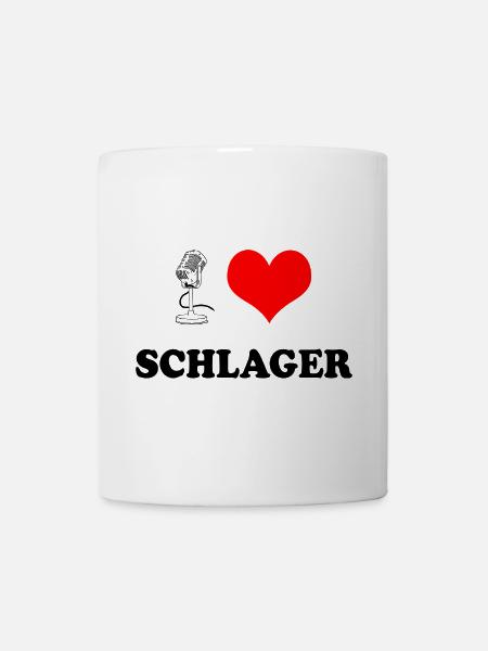 Ich liebe Schlager - Tasse - Weiß