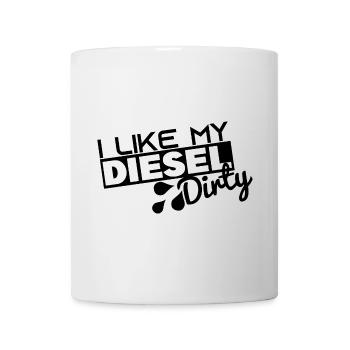 I Like My Diesel Dirty - Funny Dirty Diesel Car - Mug - white - Front