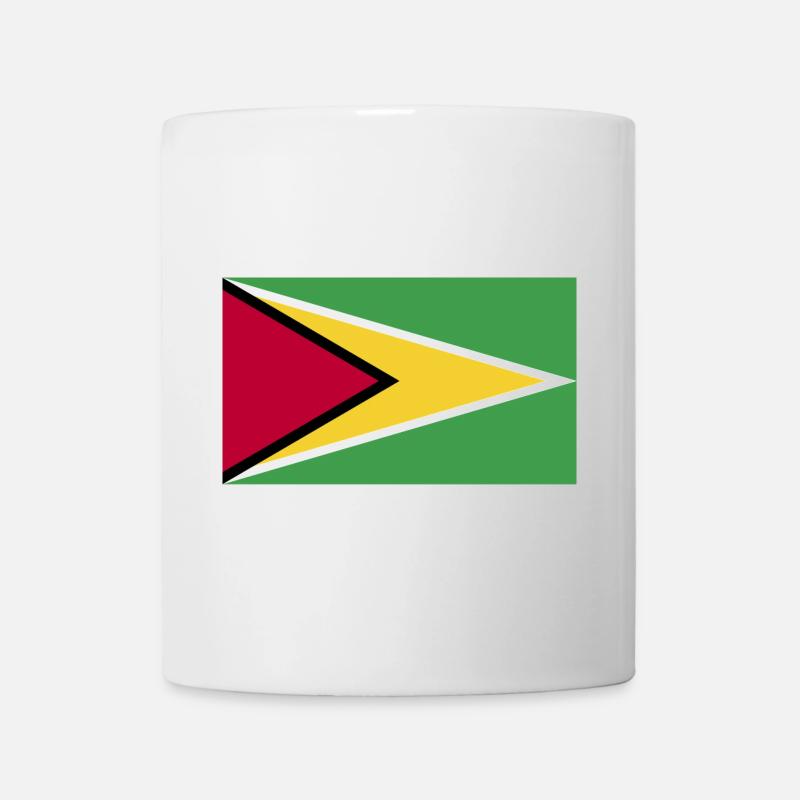 Guyana National Flagge - Tasse - Weiß