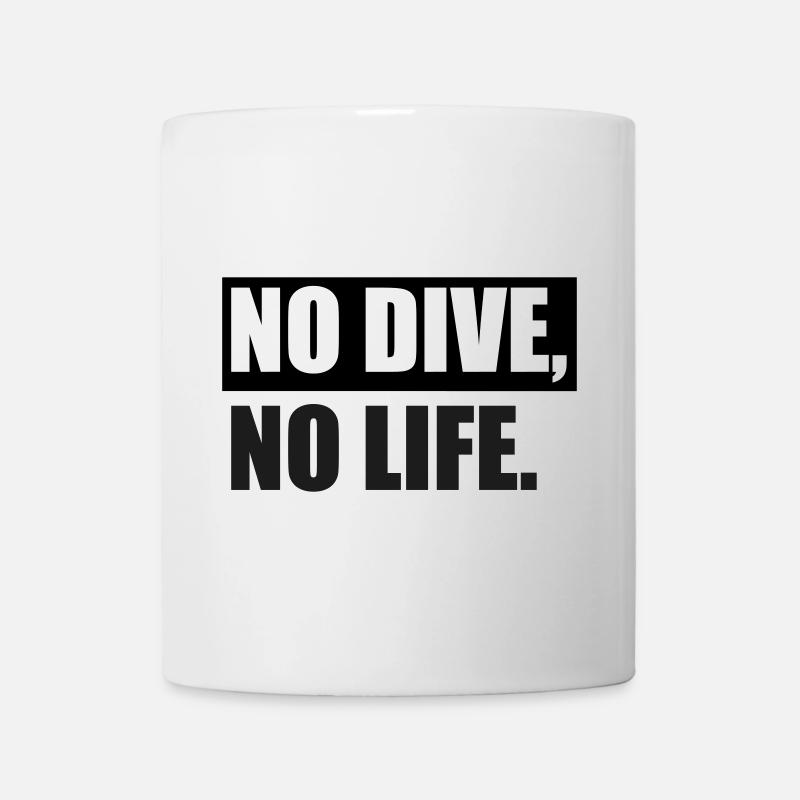 PAS DE PLONGÉE, PAS DE VIE. - Mug blanc - blanc