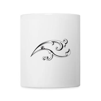 Ornament | filigrane Verzierung rechts - Tasse - Weiß - Vorne