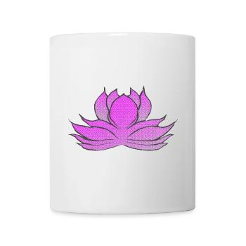 blumenmotive japan, japanische wasserrose - Tasse - Weiß - Vorne