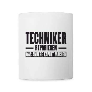 Slogan de soutien technicien de service pour les artisans - Mug blanc - blanc - Devant