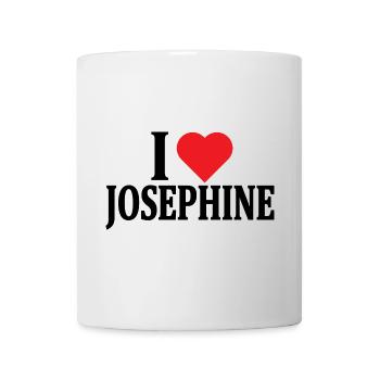 t-shirt I love Josephine t-shirt gift idea - Mug - white - Front