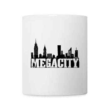 Ville géante noire - Mug blanc - blanc - Devant