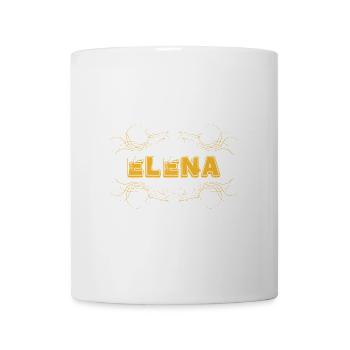 ELENA lettering decorated - Mug - white - Front
