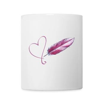 Little Love Feather - Sonja Ariel von Staden - Mug - white - Front