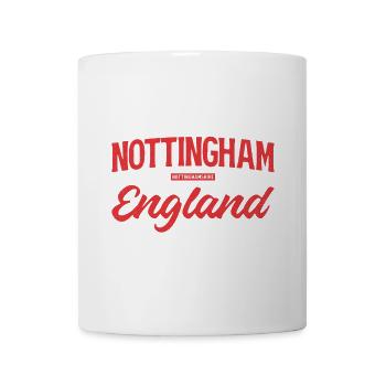 Écriture de Nottingham, Angleterre - Mug blanc - blanc - Devant