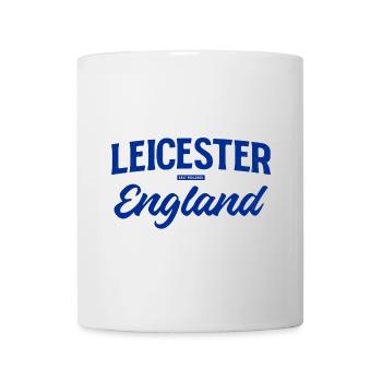 Leicester England Script Logo - Mug - white - Front