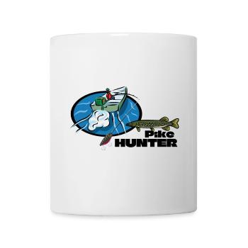 Pike Hunter Boat – Predator Fishing - Mug - white - Front