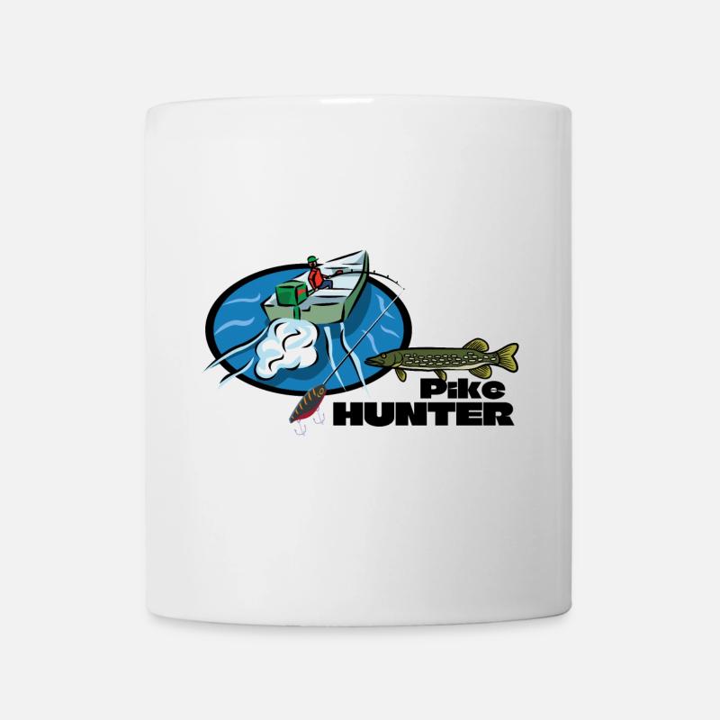 Pike Hunter Boat – Predator Fishing - Mug - white