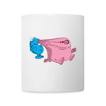 Energy vacuum cleaner monster - Mug - white - Front
