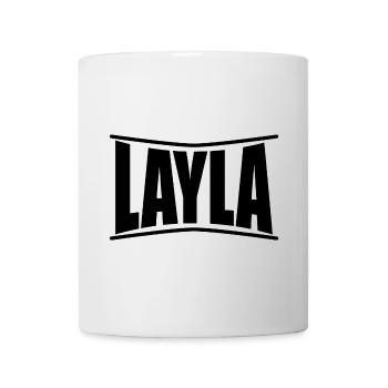 T-Shirt Layla T-Shirt Geschenkidee - Tasse - Weiß - Vorne
