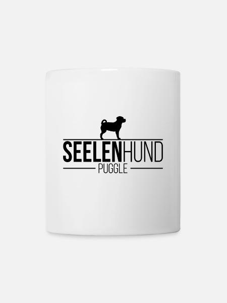 Puggle Seelenhund Hunde Hundespruch Hund Wilsigns - Tasse - Weiß