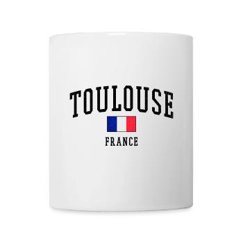Toulouse Frankreich Flagge - Tasse - Weiß - Vorne