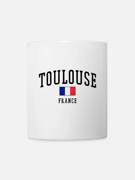 Toulouse Frankreich Flagge - Tasse - Weiß