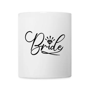 Bride Matching Engagement Bridal Shower Wedding - Mug - white - Front