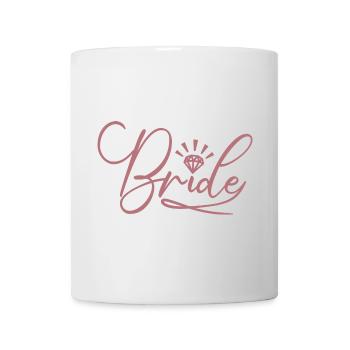 Braut Passende Verlobung Braut Dusche Hochzeit - Tasse - Weiß - Vorne