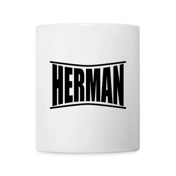 nom t-shirt Herman t-shirt idée cadeau - Mug blanc - blanc - Devant