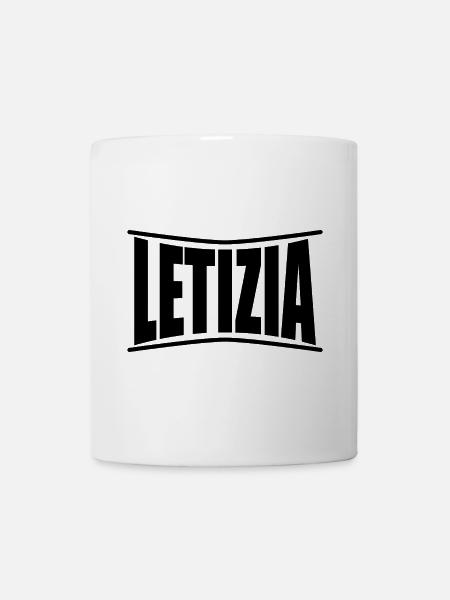 Name T-Shirt Letizia T-Shirt Geschenkidee - Tasse - Weiß