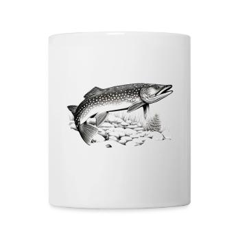 Hecht - Tasse - Weiß - Vorne